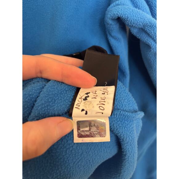 The North Face Fleece Jacket Boys XL Blue Full Zip Mock Neck Lightweight - Picture 7 of 7
